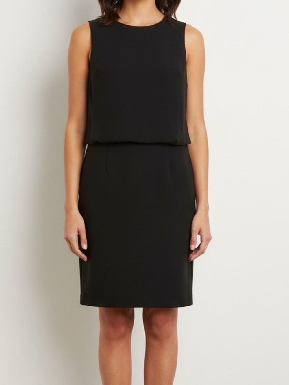Banana Republic Women’s Size 12 Petite Blousant Sleeveless Mini Dress Black